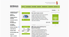 Desktop Screenshot of egyenlobanasmod.hu